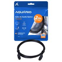 Cabo Audio Óptico 2m Toslink Home Theater SoundBar Aquário