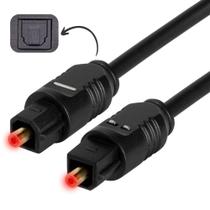 Cabo Audio Optico Digital Toslink 3 Metros Spdif Fibra
