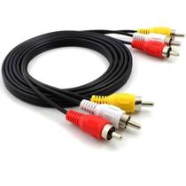 Cabo Áudio Vídeo 3rca X 3rca 1,50 Metros