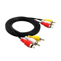 Cabo Áudio/vídeo Evus C-012 3rca + 3rca Macho 1,5m