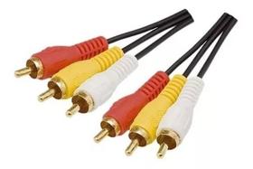 Cabo Audio/video Macho Av Rca 1.8m Video Tv Lcd Led Dvd