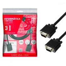 Cabo Audio/Video Pix Vga 3M Preto - 018-9518