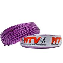 Cabo Auto 0,75mm Fio Puro Cobre Flexível Lilas Rolo 100 M Cabo Auto 0,75mm Fio Puro Cobre Flexível Lilas Rolo 100 M