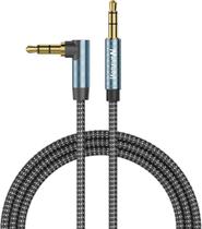 Cabo AUX Nanxudyj 0,9 m 3,5 mm macho para macho com conector em ângulo reto