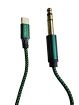 Cabo Auxiliar Áudio Tipo USB C X P10 6,35mm Stéreo 1M