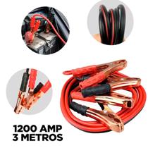 Cabo Auxiliar Bateria Caminhão 1200Amp Partida-Chupeta