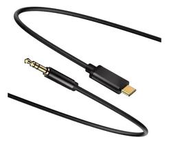 Cabo Auxiliar de Audio Stereo P2 Para Usb C 1,20M Preto Novo