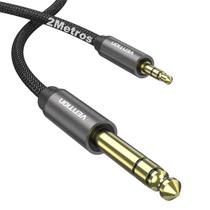 Cabo Auxiliar Extensor P10 x P2 6.5mm x 3.5mm 2m Estéreo