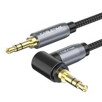 Cabo Auxiliar P2 90 Grau Para Carro Caixa Som 1,8m Cabletime Cabo Auxiliar P2 90 Grau Para Carro Caixa Som 1,8m Cabletime