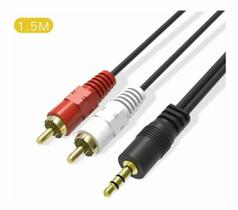 Cabo Auxiliar P2 Macho X 2 Rca Macho Lelong 1.5M Cabo Auxiliar P2 Macho X 2 Rca Macho Lelong 1.5M