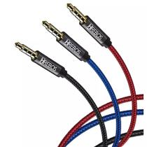 Cabo Auxiliar P2 + P2 1 Metro Nylon Reforçado Hrebos HS-332 Cabo Auxiliar P2 + P2 1 Metro Nylon Reforçado Hrebos HS-332