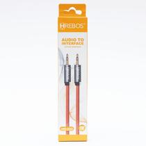 Cabo Auxiliar P2 + P2 2 Metros Nylon Reforçado Hrebos HS-333 Cabo Auxiliar P2 + P2 2 Metros Nylon Reforçado Hrebos HS-333