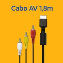 Cabo AV 1,8m Áudio e Vídeo Alta Qualidade Transmissão Tecnologia Video Games Televisão Conexão