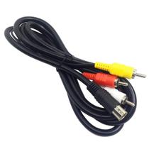 Cabo AV AFUNTA com conexão RCA padrão de 6 pés para Sega Genesis 2 e 3