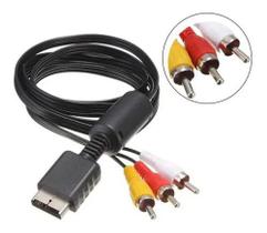 Cabo Av Audio E Video Rca Para Ps2 E Ps3 1.80