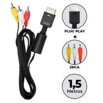 Cabo Av Audio E Video Rca Playstation Ps3 Ps2 Ps1