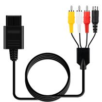 Cabo AV Composto S-Video RCA OSTENT 1,8 m para N64 SNES Cabo AV Composto S-Video RCA OSTENT 1,8 m para N64 SNES