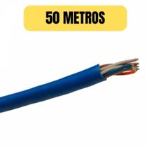 Cabo azul cftv para camera 50 metro 4x24awg foxlux 66.67