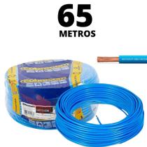 Cabo Azul Fio Neutro De 10,0mm Para Chuveiros 65 Metros Cabo Azul Fio Neutro De 10,0mm Para Chuveiros 65 Metros