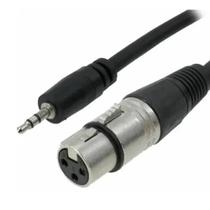 Cabo Balanceado Para Microfone Condensador XLR Fêmea P2 Macho Profissional 1,5M Cabo Balanceado Para Microfone Condensador XLR Fêmea P2 Macho Profissional 1,5M