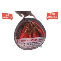 Cabo Bateria para Chupeta Carro 12V 2,5m 350amp + Estojo