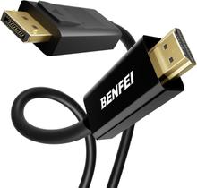 Cabo BENFEI 4K DisplayPort para HDMI 1,8 m, pacote com 2 Cabo BENFEI 4K DisplayPort para HDMI 1,8 m, pacote com 2