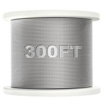 Cabo BLIKA 91 m 3,18 mm aço inoxidável T316 1850 lb Cabo BLIKA 91 m 3,18 mm aço inoxidável T316 1850 lb