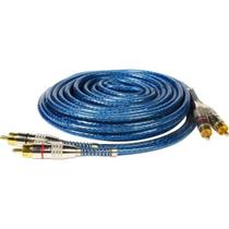 Cabo Blindado 2RCA X 2RCA 5m Azul Storm