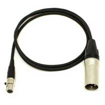 Cabo Bodypack Mini XLR 3 Pinos para XLR 1m