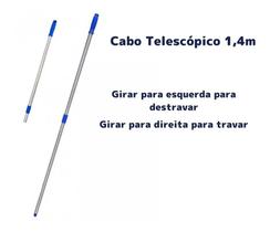 Cabo bralimpia 1.40m telescopico - 2 estagios - com furo