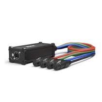 Cabo Breakout LyxPro de 4 canais XLR/TRS fêmea para Ethercon RJ45