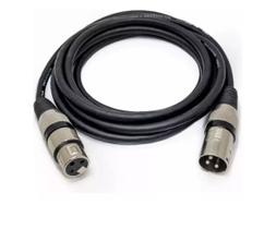 Cabo cannon femea + cannon macho emborrachado - 5m