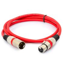 Cabo Canon Macho x Fêmea Balanceado Vermelho - 35 Metros Cabo Canon Macho x Fêmea Balanceado Vermelho - 35 Metros