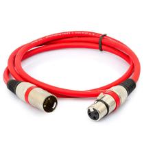 Cabo Canon Macho x Fêmea Balanceado Vermelho - 35 Metros Cabo Canon Macho x Fêmea Balanceado Vermelho - 35 Metros