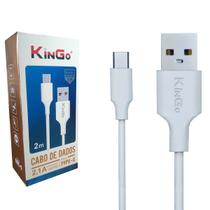 Cabo Carregador 2 Metros Para Samsung Galaxy S10 - USB C - KinGo