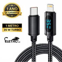 Cabo Carregador 35W Tipo C para Lightning 1 Metro Original Eletromex