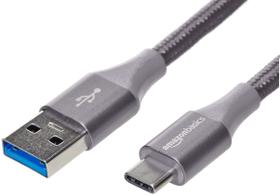 Cabo Carregador Amazon Basics USB-C para USB-A - 1,8m - 3.1 Gen 1