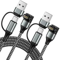 Cabo carregador Ankndo 2 em 1 USB C e USB A para relógio Garmin Cabo carregador Ankndo 2 em 1 USB C e USB A para relógio Garmin