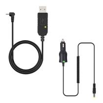 Cabo carregador Baofeng 2,5 mm USB e carro para bateria AR-152