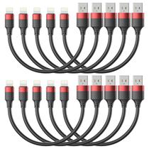 Cabo carregador Bkduice, pacote de iPhone 10, 30 cm, USB A para Lightning