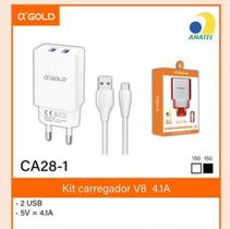 Cabo Carregador CA28-1 Kit carregador V8 4.1A