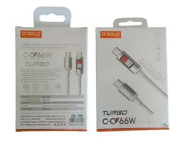 Cabo Carregador Cb106 Tipo C X Tipo C Turbo 1.m 66w C Led Cabo Carregador Cb106 Tipo C X Tipo C Turbo 1.m 66w C Led
