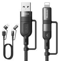 Cabo Carregador Celular 4x1 USB-C Lightning USB Mcdodo 1,2m