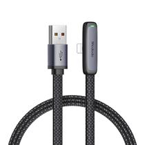 Cabo Carregador Celular Usb Para Lightning Em L Com Led 2m Reforçado