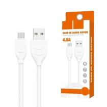 Cabo Carregador Compatível com LG K12 Plus - Cabo Micro USB V8