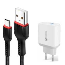 Cabo Carregador compatível com RealmeC15 - Micro USB V8 e Fonte - Sumexr