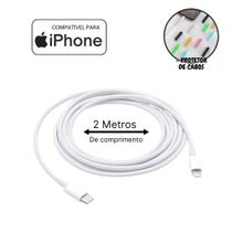 Cabo Carregador Compativel iPhone 14 13 12 11 X Tipo C Lightning Reforçado Garantia