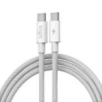 Cabo Carregador Compativel Iphone 15 Original Trançado Tipo-c Usb-c Branco Bright Cabo Carregador Compativel Iphone 15 Original Trançado Tipo-c Usb-c Branco Bright