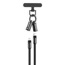 Cabo Carregador Cordão Devia TipoC e Lightning 1,2 Metros