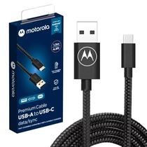 Cabo Carregador Cordão Motorola Original Usb-C 1,5 Metro - Moto G100, One Fusion+, Z, Z Play, Z2 Force, Z2 Play, Z3 Play, Edge, Edge+, Edge 20 Lite